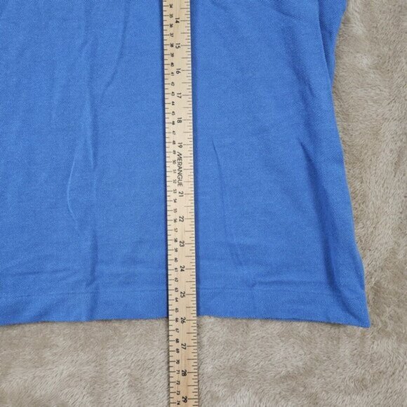 Lacoste Golf Polo Shirt Crocodile Logo Blue 100% Cotton Short Sleeve Mens Size 5 - Picture 4 of 10